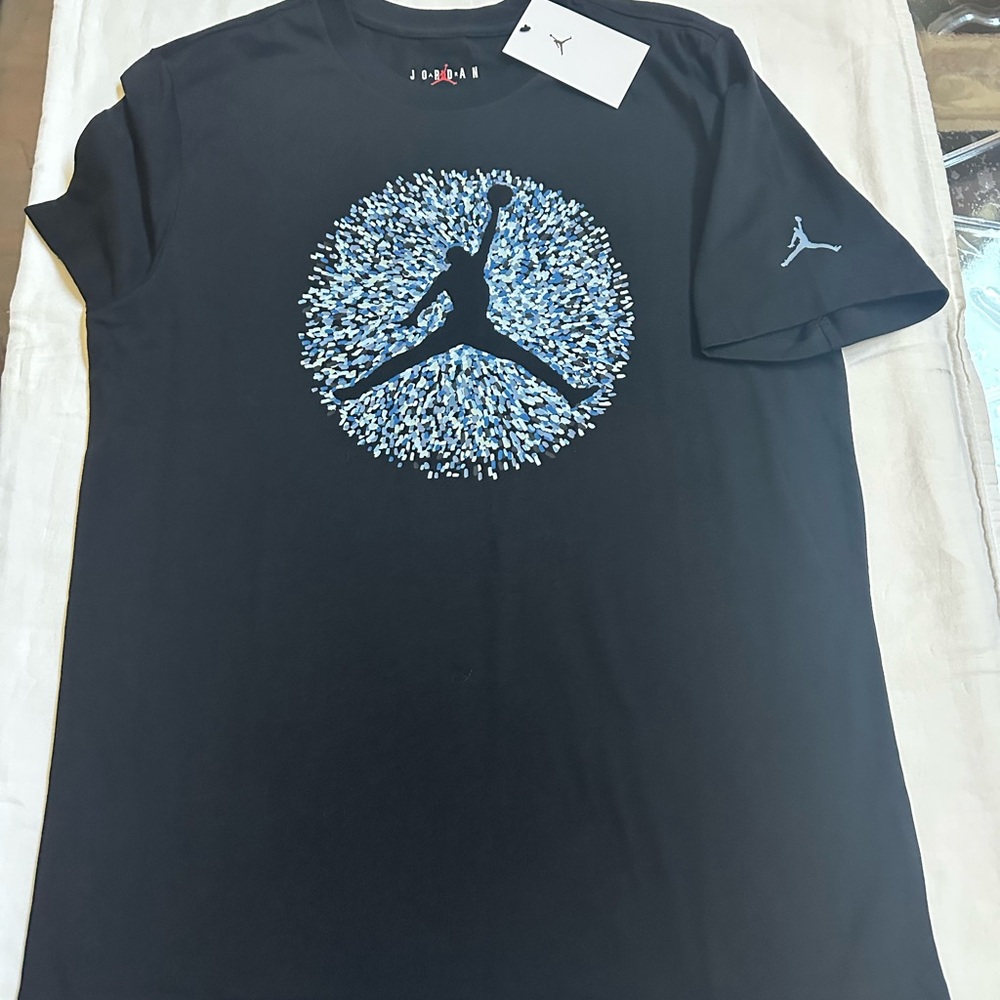 Jordan Black and Blue Burst Tee
